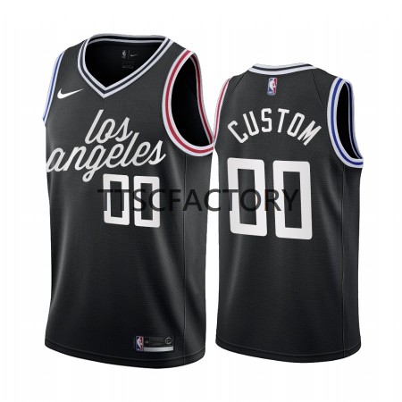 Maillot Basket Los Angeles Clippers Personnalisé Nike 2022-23 City Edition Noir Swingman - Homme